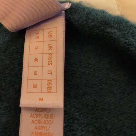 Savage Fenty women's green fuzzy knit sweater dress slip size medium NWT‎ - Picture 7 of 9